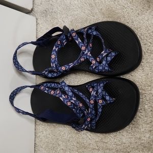 Blue Jacquard Chaco Sandals
